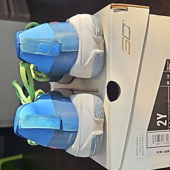 Under Armour PS Curry 7 SUPER SOAKER (3022114-404), size 2y - Picture 7 of 10